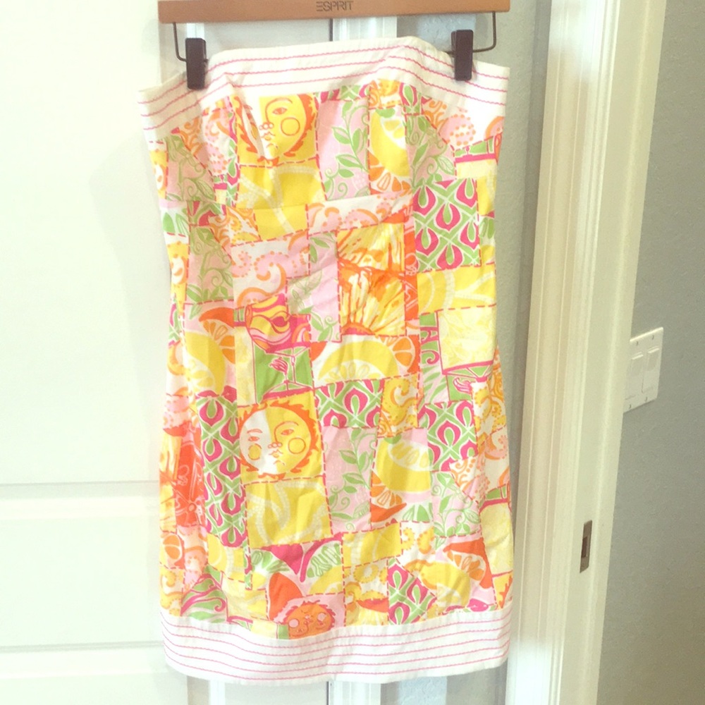 Lilly Pulitzer Strapless Shift Dress, 6